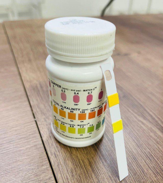 Fita de medição de íons (0,4–0,7 ppm)